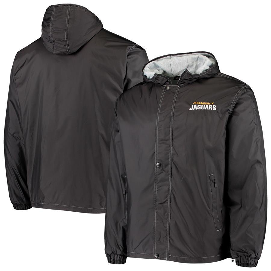 Jacksonville Jaguars Dunbrooke Logo Legacy Stadium Full-Zip Jacket- Black