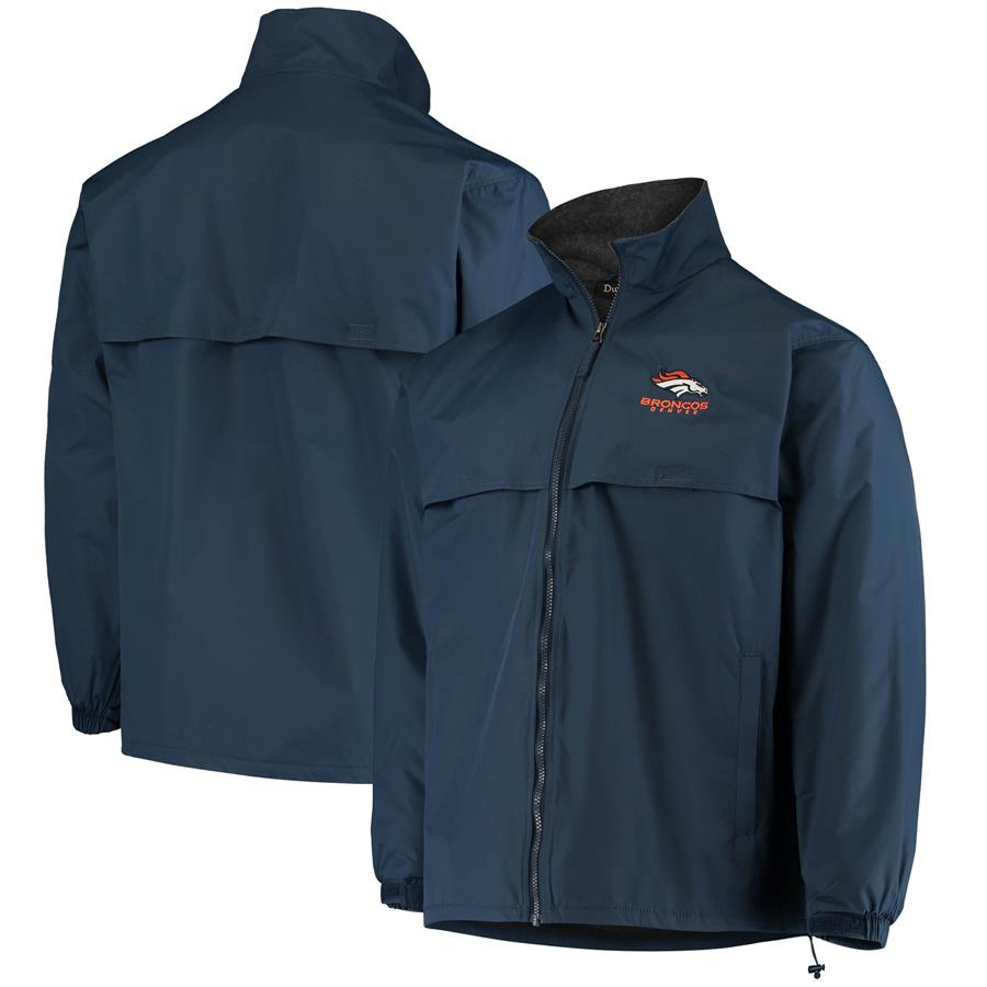 Denver Broncos Dunbrooke Triumph Fleece Full-Zip Jacket - Navy