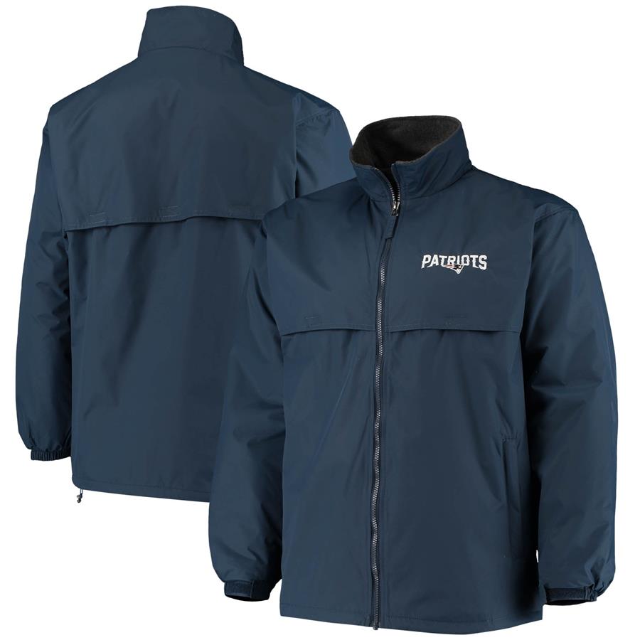 New England Patriots Dunbrooke Triumph Fleece Full-Zip Jacket - Navy