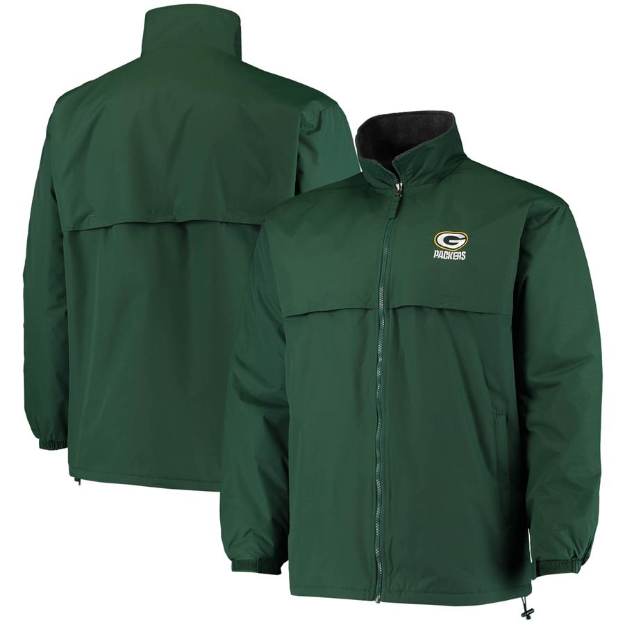 Green Bay Packers Dunbrooke Triumph Fleece Full-Zip Jacket - Green