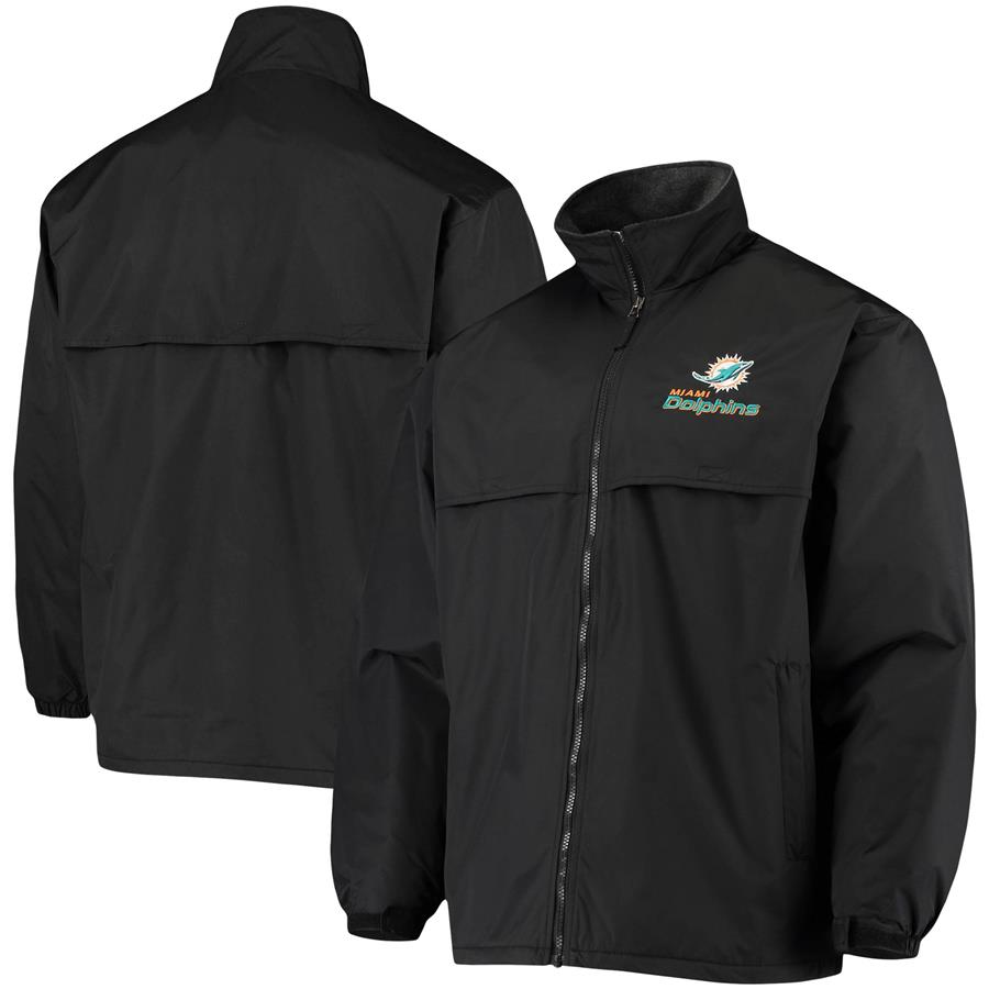 Miami Dolphins Dunbrooke Triumph Fleece Full-Zip Jacket - Black