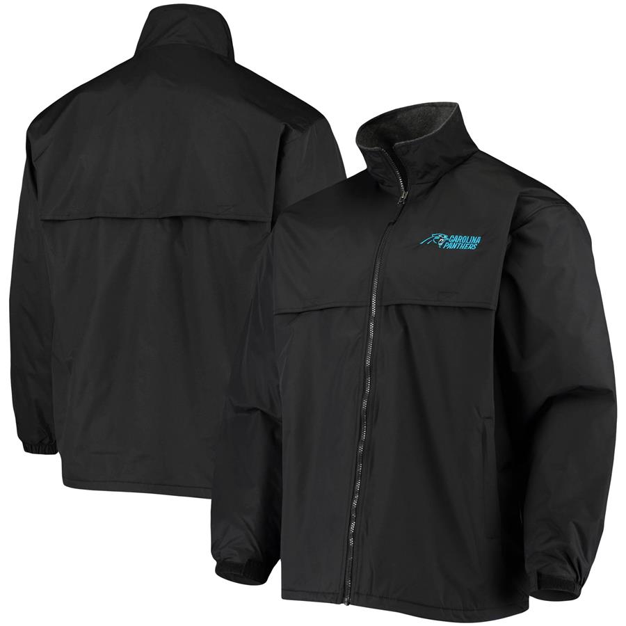 Carolina Panthers Dunbrooke Triumph Fleece Full-Zip Jacket - Black