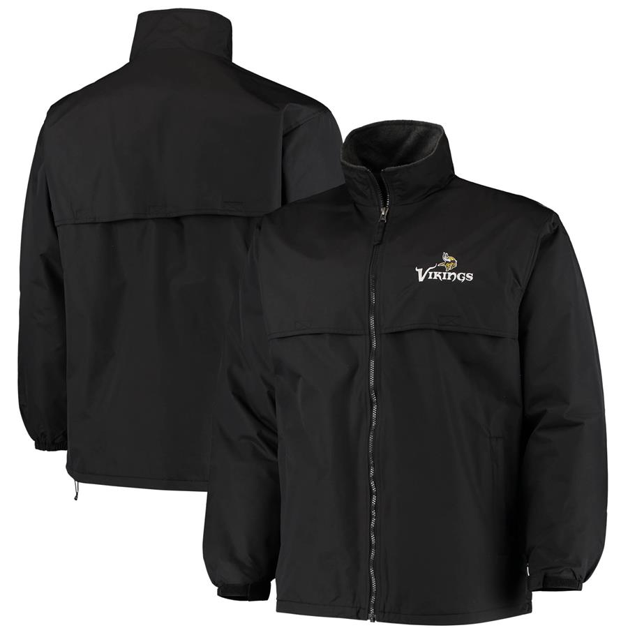 Minnesota Vikings Dunbrooke Triumph Fleece Full-Zip Jacket - Black