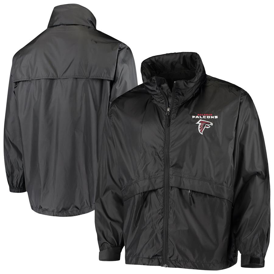 Atlanta Falcons Dunbrooke Circle Sportsman Waterproof Packable Full-Zip Jacket - Black