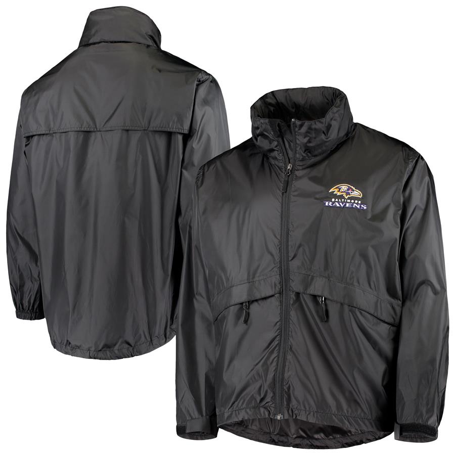 Baltimore Ravens Dunbrooke Circle Sportsman Waterproof Packable Full-Zip Jacket - Black
