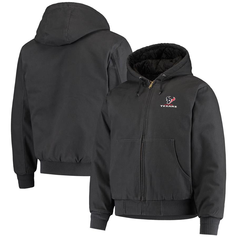 Houston Texans Dunbrooke Dakota Cotton Canvas Hooded Jacket - Navy