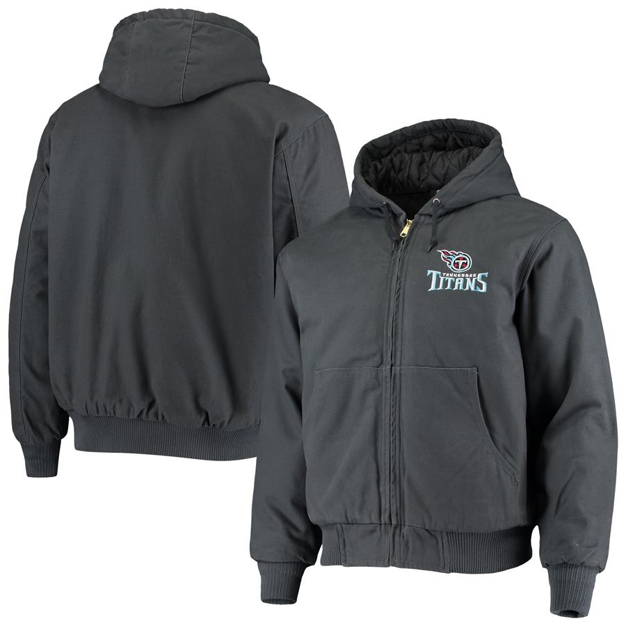 Tennessee Titans Dunbrooke Dakota Cotton Canvas Hooded Jacket - Navy