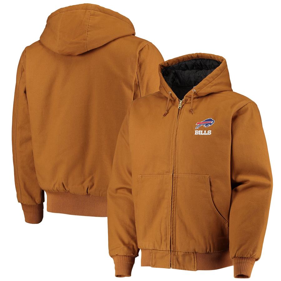 Buffalo Bills Dunbrooke Dakota Cotton Canvas Hooded Jacket - Tan