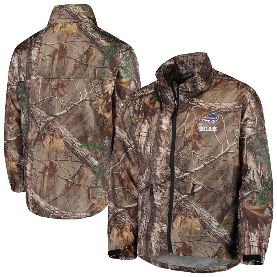 Buffalo Bills Dunbrooke Circle Sportsman Waterproof Packable Full-Zip Jacket - Realtree Camo