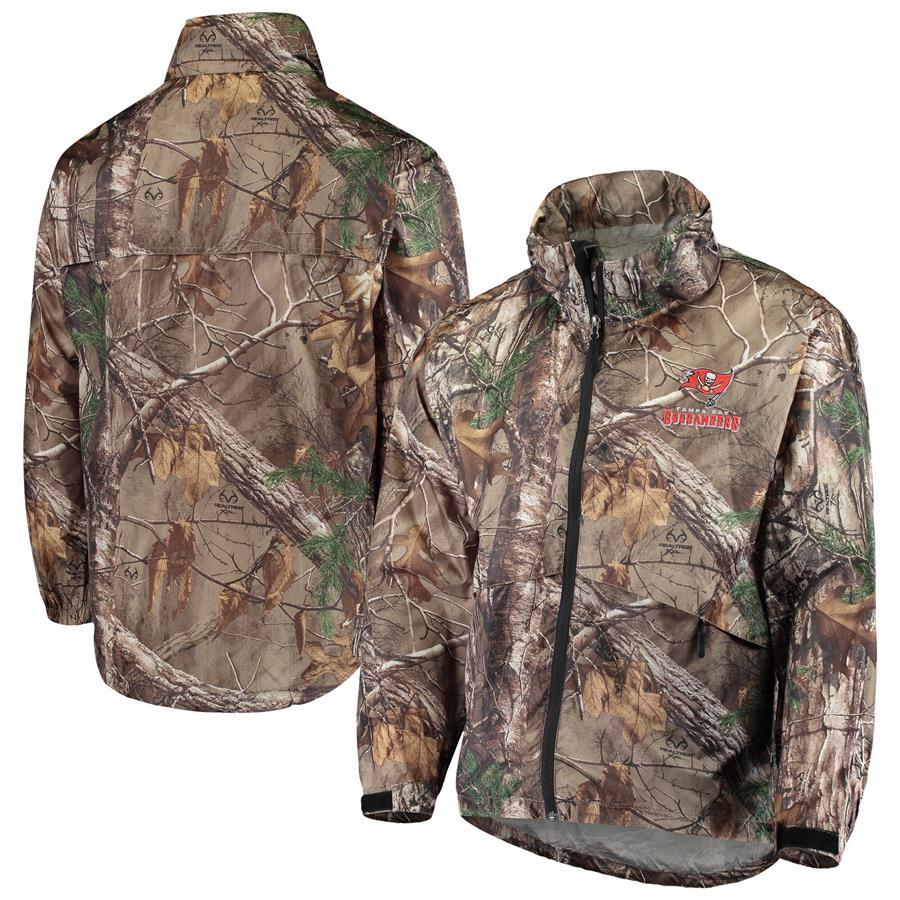 Tampa Bay Buccaneers Dunbrooke Circle Sportsman Waterproof Packable Full-Zip Jacket - Realtree Camo