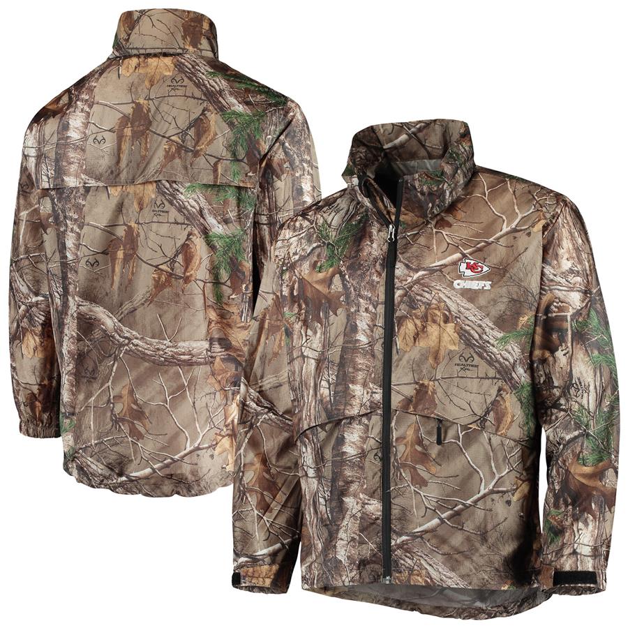 Kansas City Chiefs Dunbrooke Circle Sportsman Waterproof Packable Full-Zip Jacket - Realtree Camo