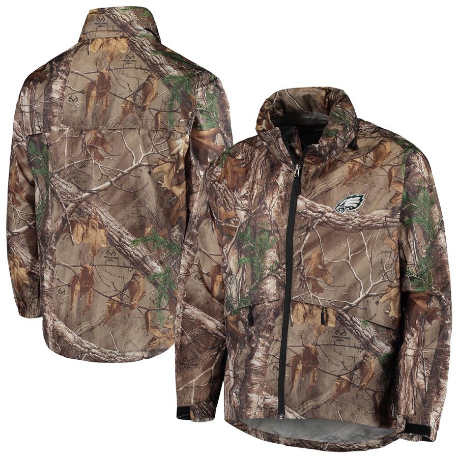 Philadelphia Eagles Dunbrooke Circle Sportsman Waterproof Packable Full-Zip Jacket - Realtree Camo