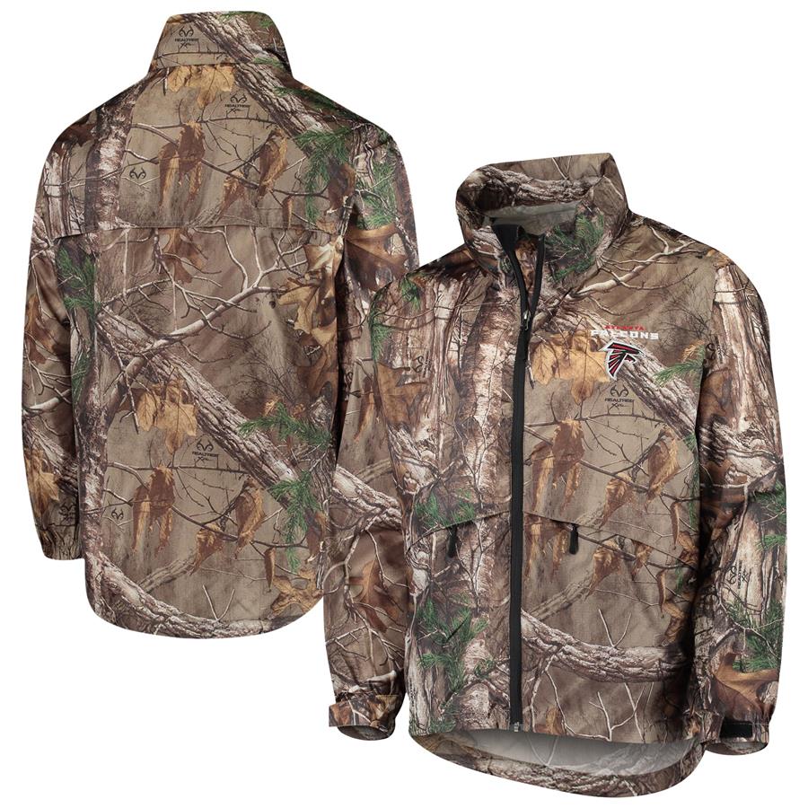 Atlanta Falcons Dunbrooke Circle Sportsman Waterproof Packable Full-Zip Jacket - Realtree Camo