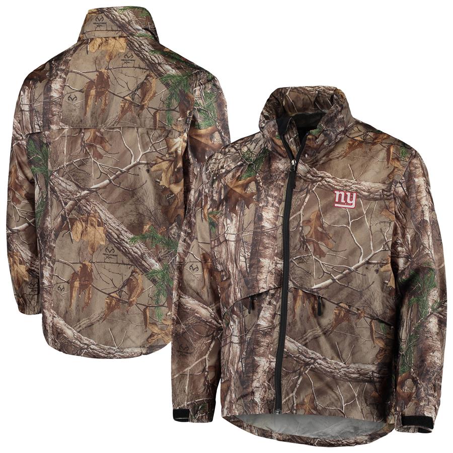 Куртка на молнии New York Giants Dunbrooke Circle Sportsman Waterproof Packable (камуфляж Realtree)
