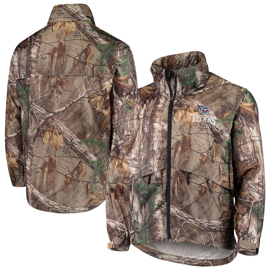 Tennessee Titans Dunbrooke Circle Sportsman Waterproof Packable Full-Zip Jacket - Realtree Camo