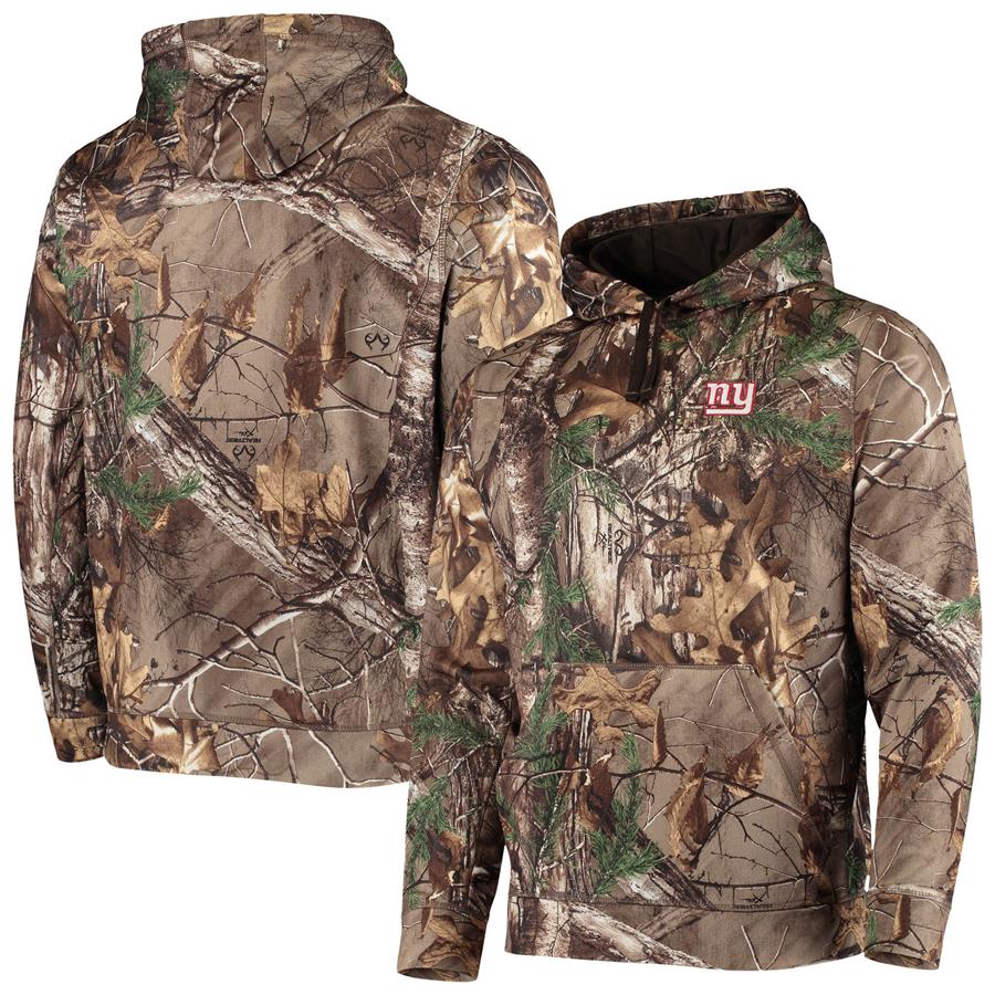 New York Giants Dunbrooke Circle Champion Tech Fleece Pullover Hoodie - Realtree Camo
