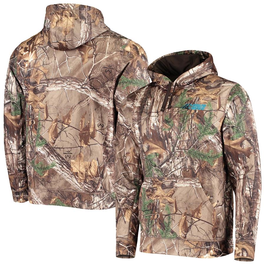 Carolina Panthers Dunbrooke Circle Champion Tech Fleece Pullover Hoodie - Realtree Camo