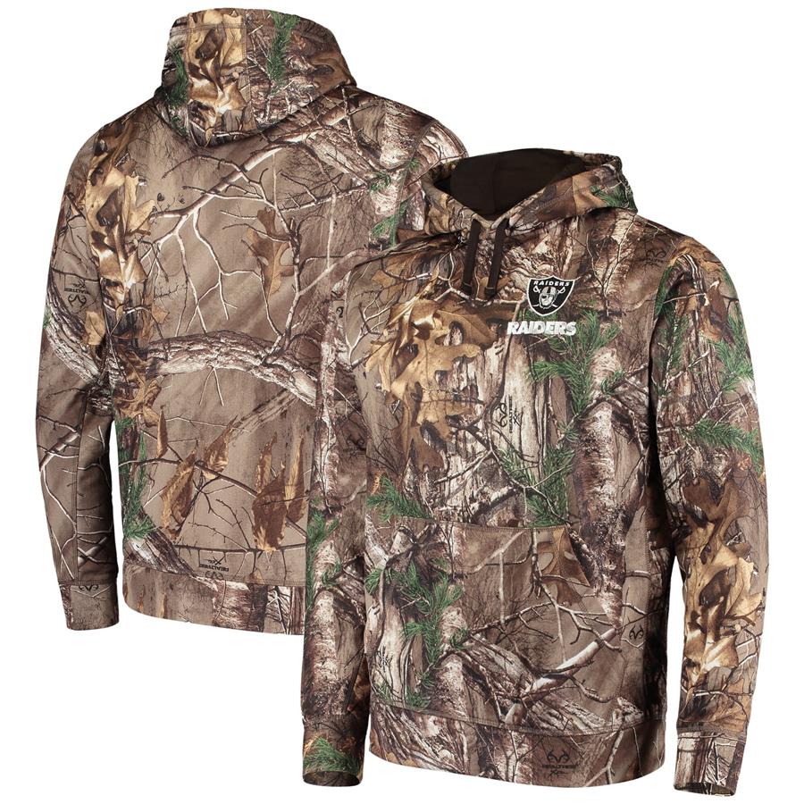 Las Vegas Raiders Dunbrooke Circle Champion Tech Fleece Pullover Hoodie - Realtree Camo
