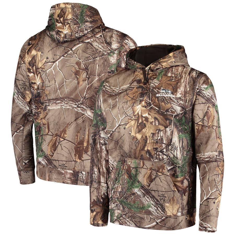 Seattle Seahawks Dunbrooke Circle Champion Tech Fleece Pullover Hoodie - Realtree Camo