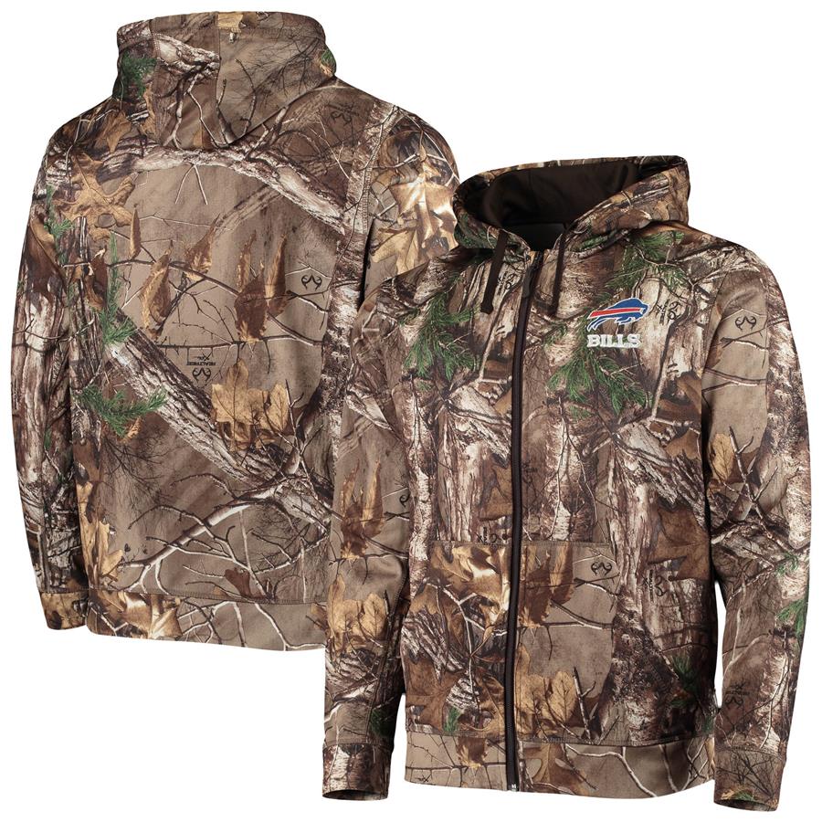 Buffalo Bills Dunbrooke Trophy Tech Fleece Full-Zip Hoodie - Realtree Camo