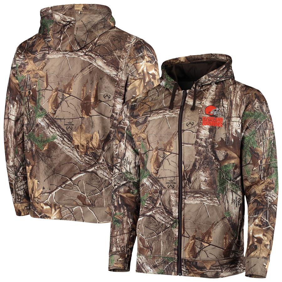 Cleveland Browns Dunbrooke Trophy Tech Fleece Full-Zip Hoodie - Realtree Camo