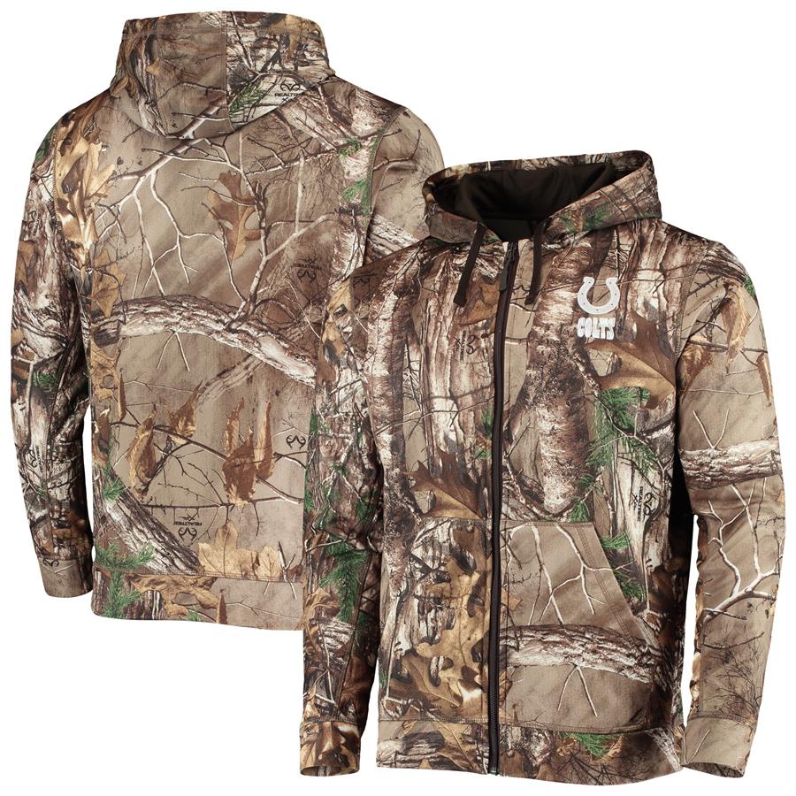 Indianapolis Colts Dunbrooke Trophy Tech Fleece Full-Zip Hoodie - Realtree Camo