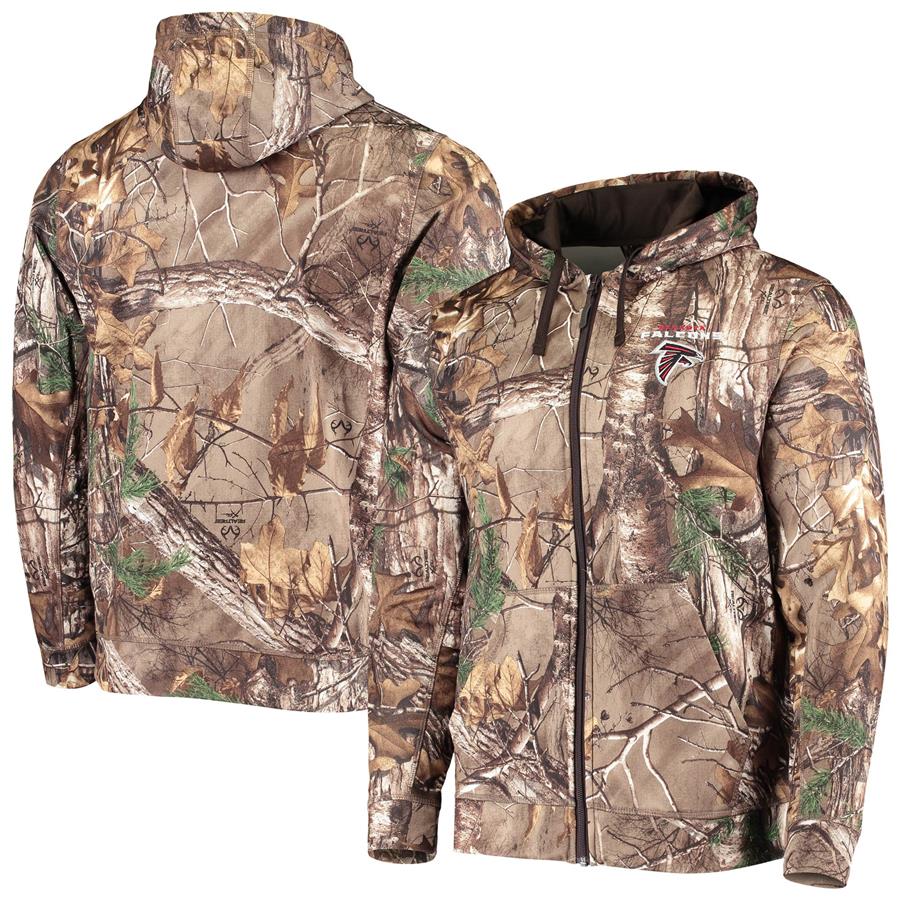Atlanta Falcons Dunbrooke Trophy Tech Fleece Full-Zip Hoodie - Realtree Camo