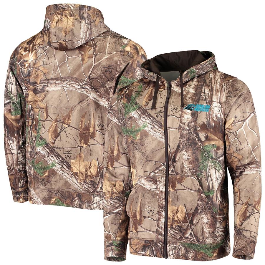 Carolina Panthers Dunbrooke Trophy Tech Fleece Full-Zip Hoodie - Realtree Camo