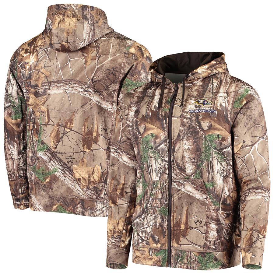 Baltimore Ravens Dunbrooke Trophy Tech Fleece Full-Zip Hoodie - Realtree Camo