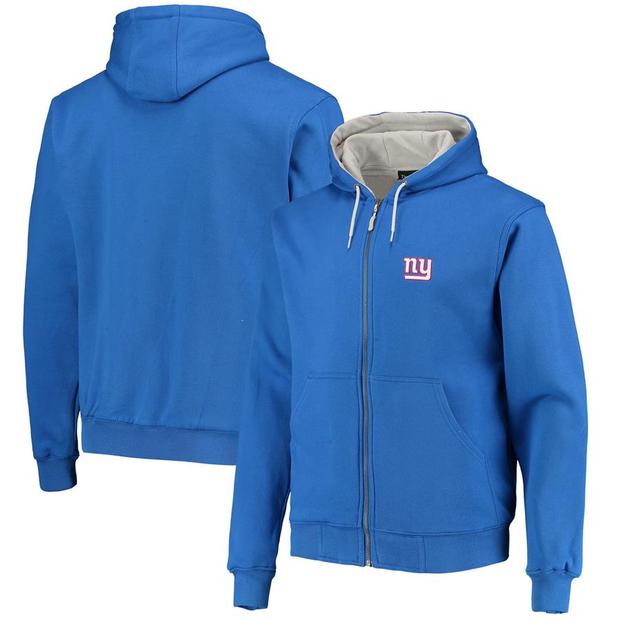 Худи на молнии New York Giants Dunbrooke Craftsman Thermal-Lined (синий)