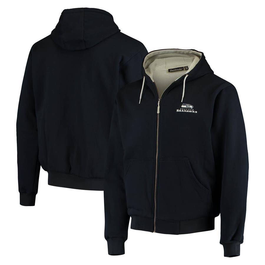 Худи на молнии Seattle Seahawks Dunbrooke Craftsman Thermal-Lined (тёмно-синий)