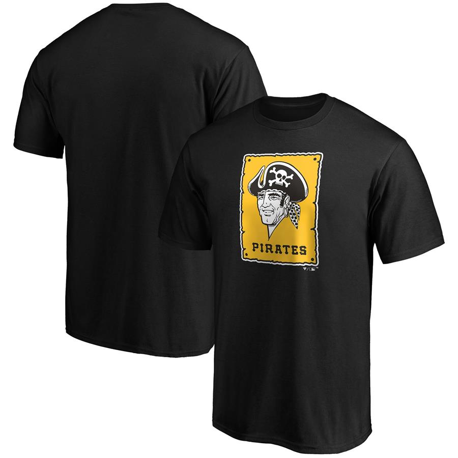 Pittsburgh Pirates Fanatics Branded Cooperstown Collection Forbes Team T-Shirt - Black