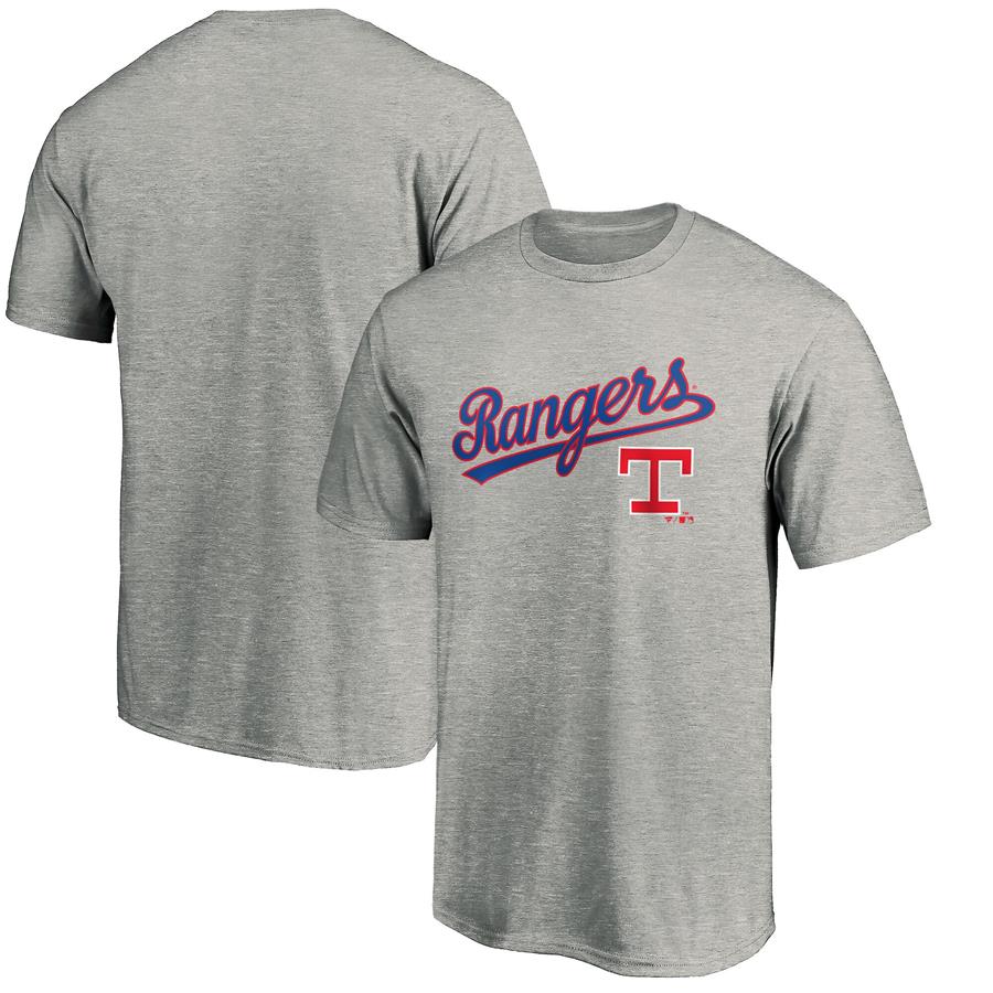 Texas Rangers Fanatics Branded Cooperstown Collection Team Wahconah T-Shirt - Heathered Gray