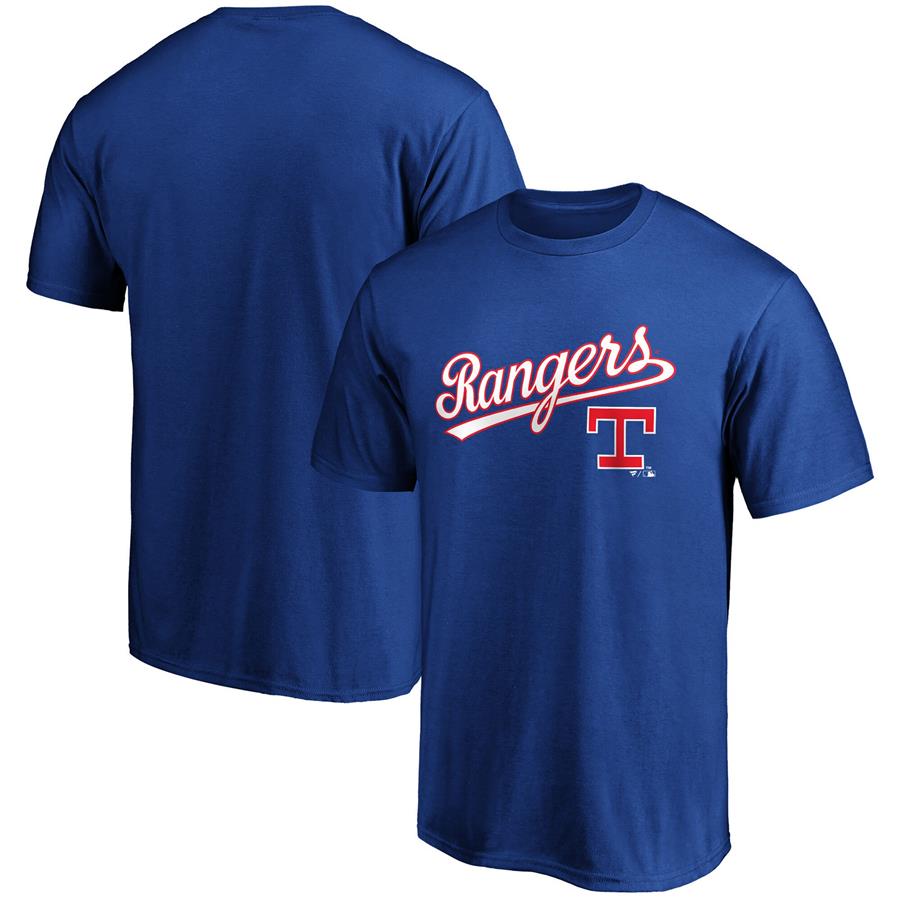 Texas Rangers Fanatics Branded Cooperstown Collection Team Wahconah T-Shirt - Royal
