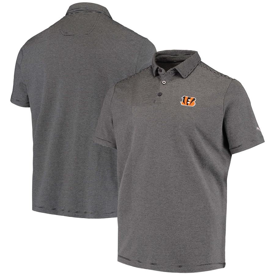 Cincinnati Bengals Tommy Bahama Sport Pacific Shore Polo - Black
