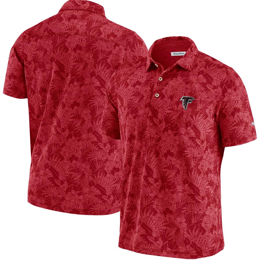 Atlanta Falcons Tommy Bahama Sport Palmetto Palms Polo - Red