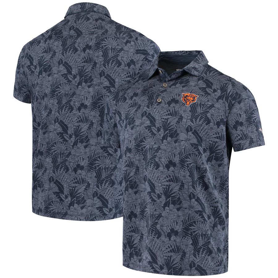 Chicago Bears Tommy Bahama Sport Palmetto Palms Polo - Navy