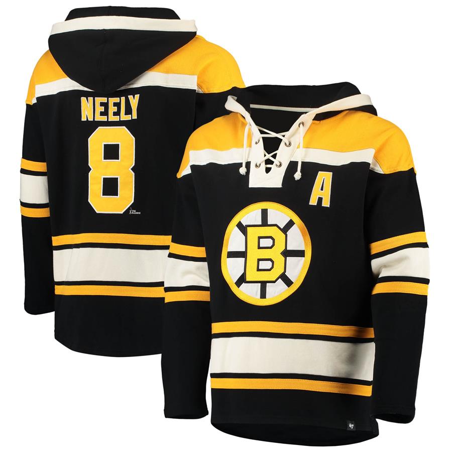 Cam Neely Boston Bruins '47 Retired Player Name & Number Lacer Pullover Hoodie - Black