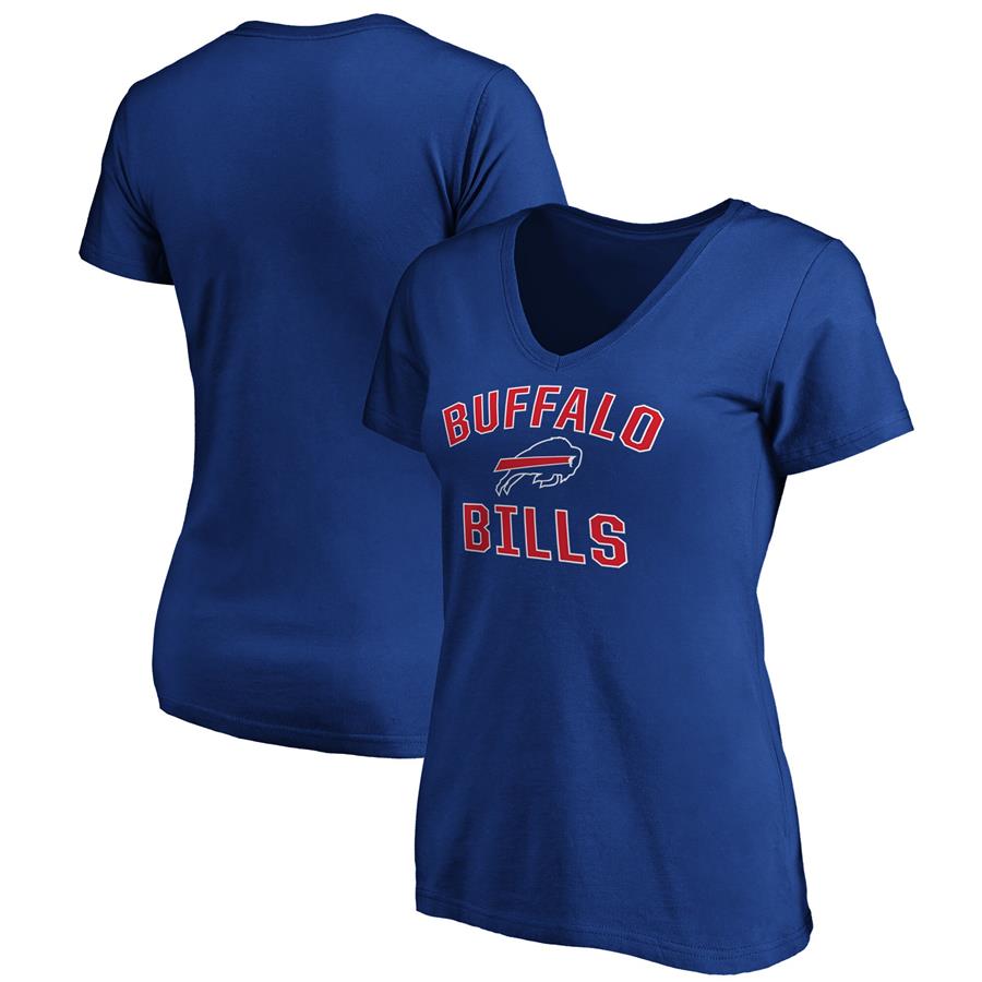 Buffalo Bills Fanatics Branded Women's Victory Arch V-Neck T-Shirt - Royal