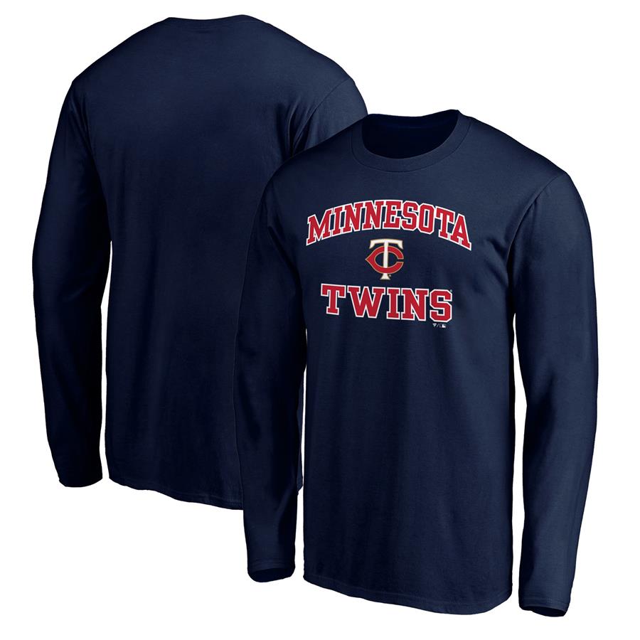 Мужской лонгслив Fanatics Branded Navy Minnesota Twins Team Heart & Soul