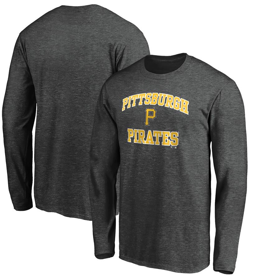 Men's Fanatics Branded Black Pittsburgh Pirates Team Heart & Soul Long Sleeve T-Shirt