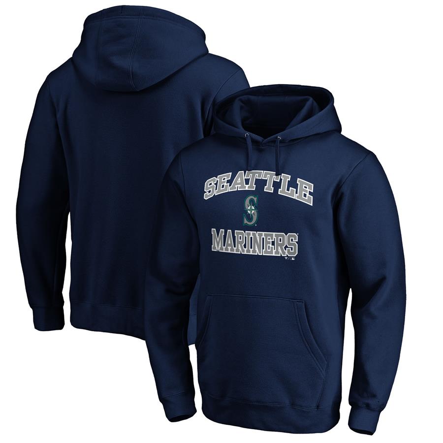 Seattle Mariners Fanatics Branded Heart & Soul Pullover Hoodie - Navy