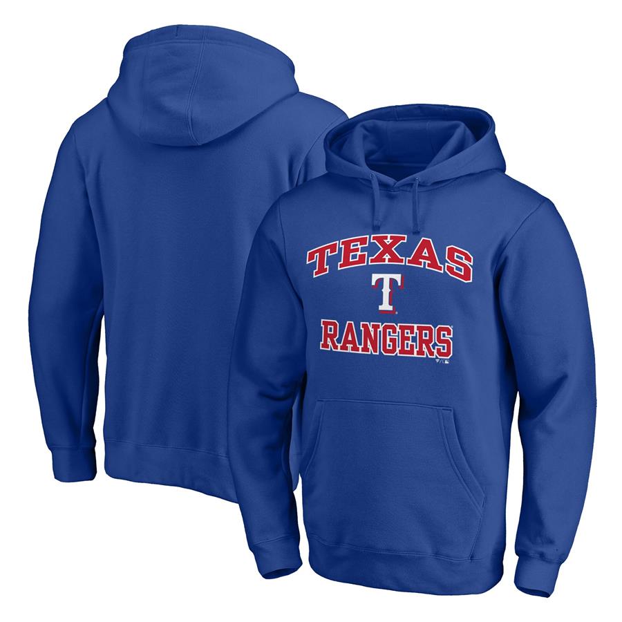 Texas Rangers Fanatics Branded Heart & Soul Pullover Hoodie - Royal