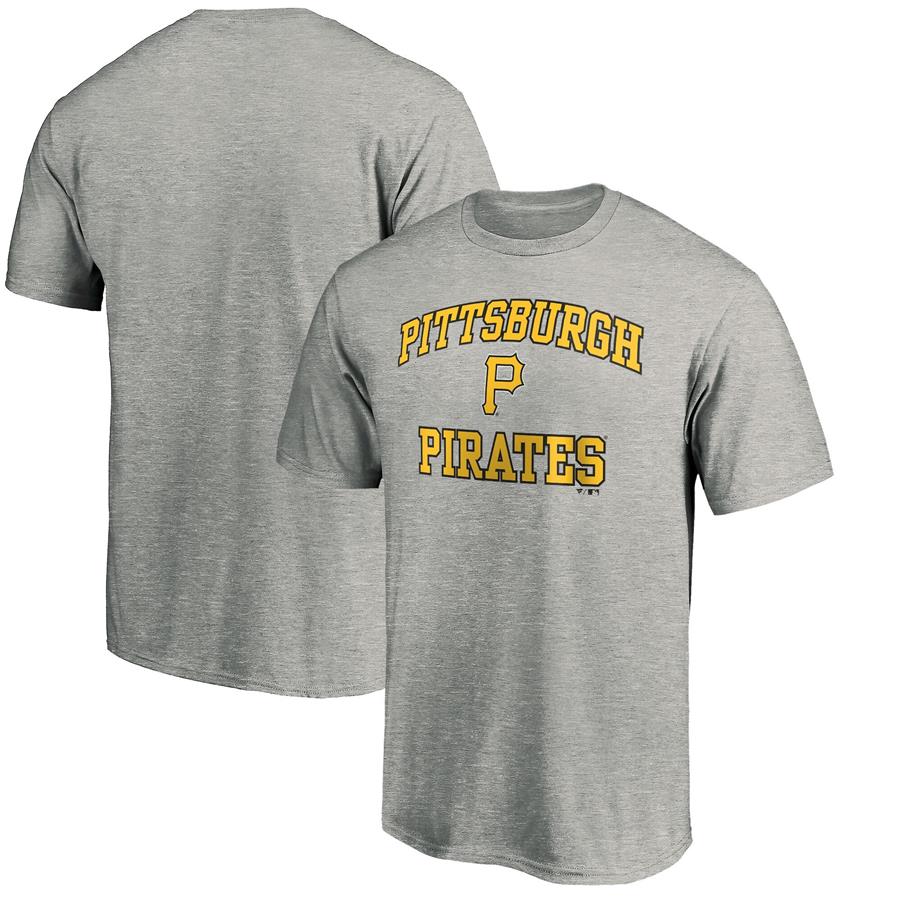 Pittsburgh Pirates Fanatics Branded Team Heart & Soul T-Shirt - Heathered Gray