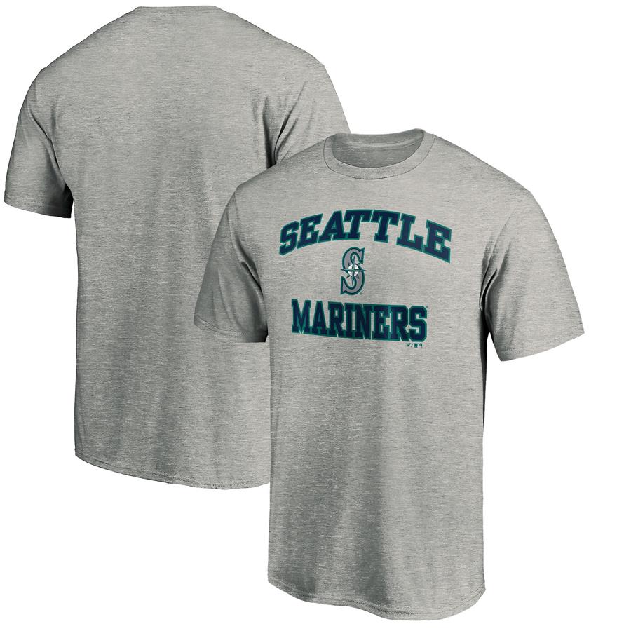 Seattle Mariners Fanatics Branded Team Heart & Soul T-Shirt - Heathered Gray