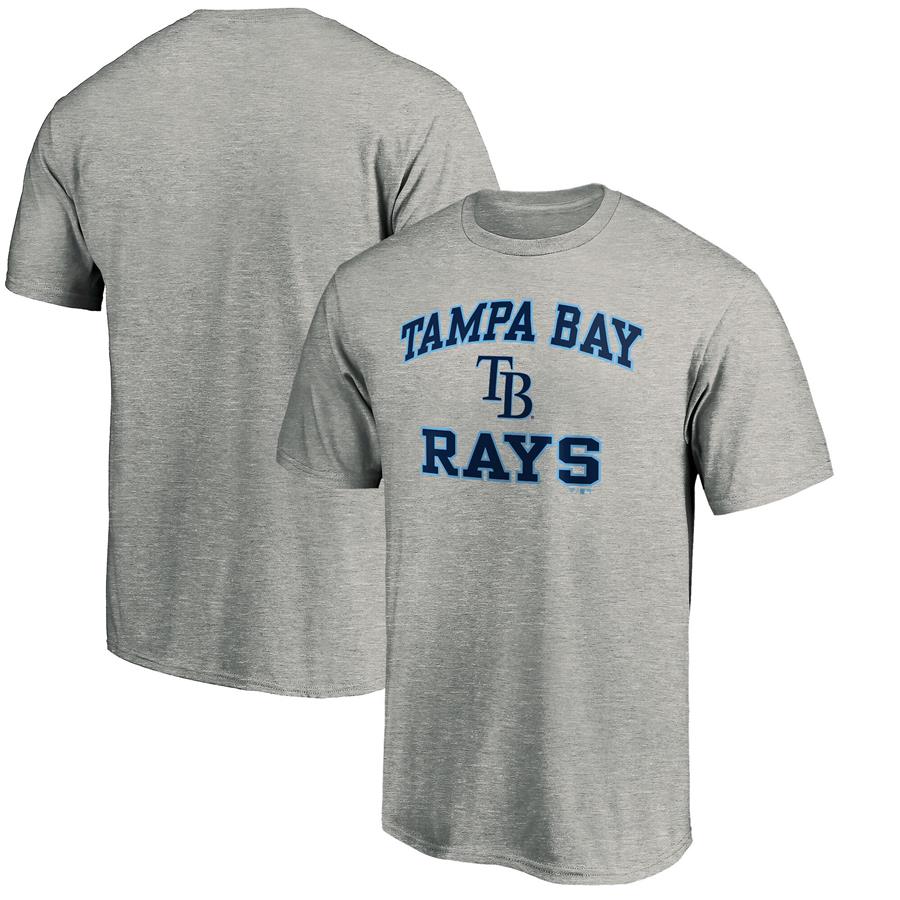 Tampa Bay Rays Fanatics Branded Team Heart & Soul T-Shirt - Heathered Gray