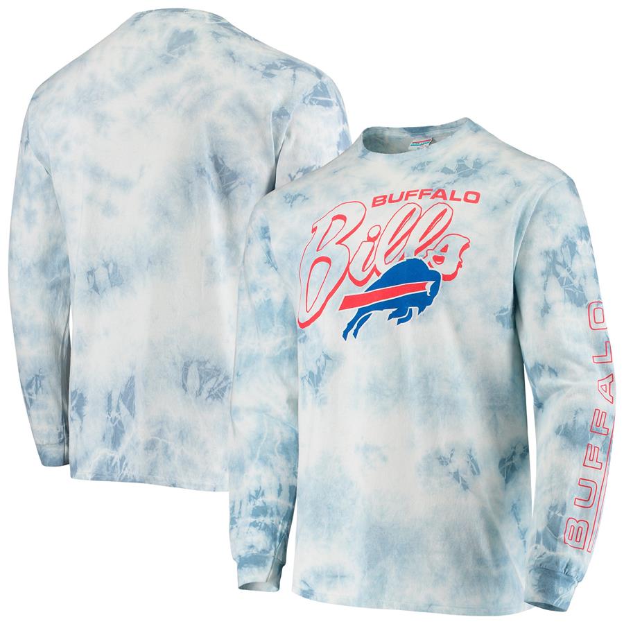 Buffalo Bills Junk Food Tie-Dye Long Sleeve T-Shirt - Royal