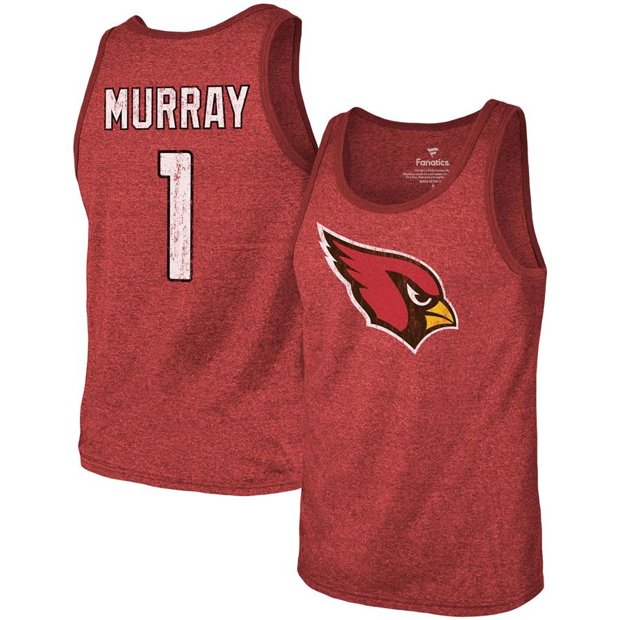 Kyler Murray Arizona Cardinals Fanatics Branded Name & Number Tri-Blend Tank Top - Cardinal