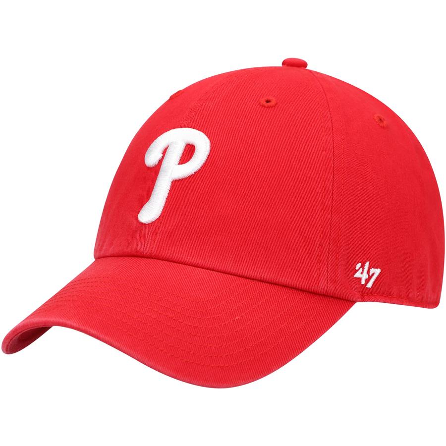 Philadelphia Phillies '47 Game Clean Up Adjustable Hat - Red