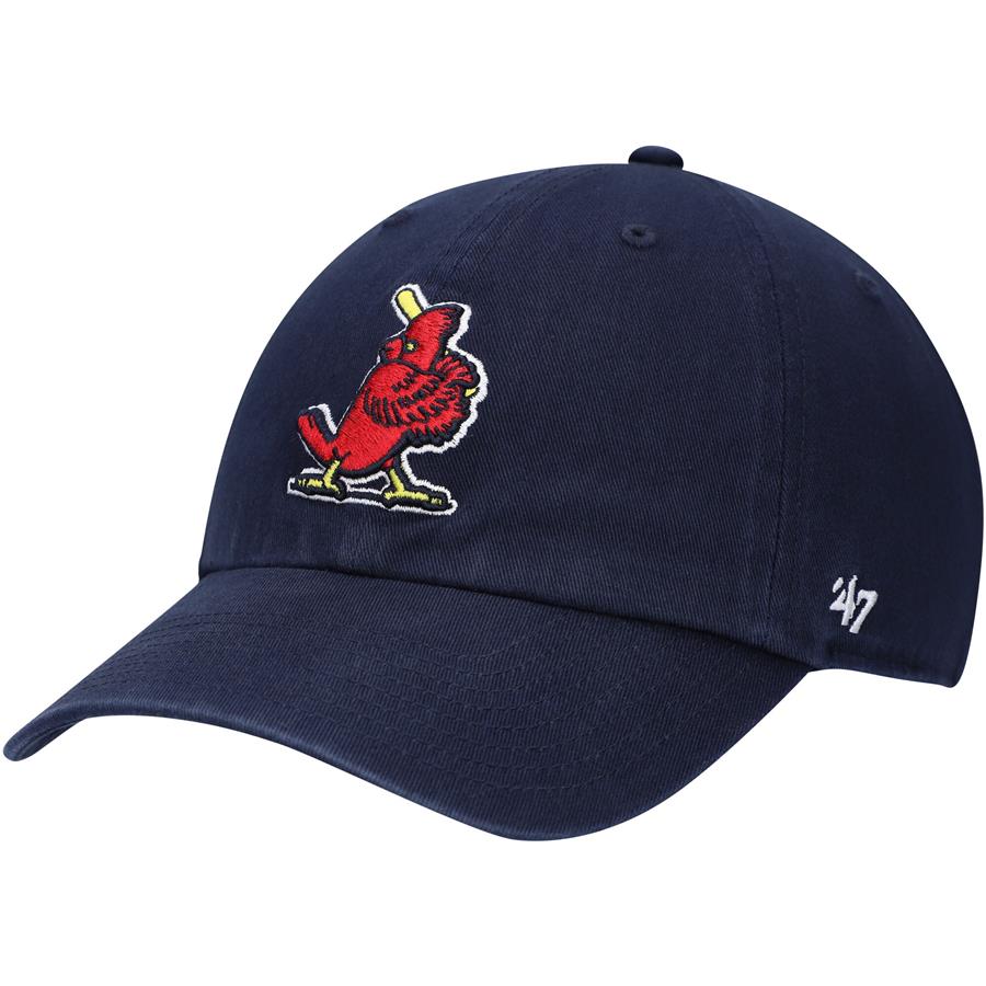 St. Louis Cardinals '47 Logo Cooperstown Collection Clean Up Adjustable Hat - Navy
